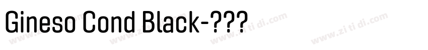 Gineso Cond Black字体转换 Gineso Cond Black字体转换